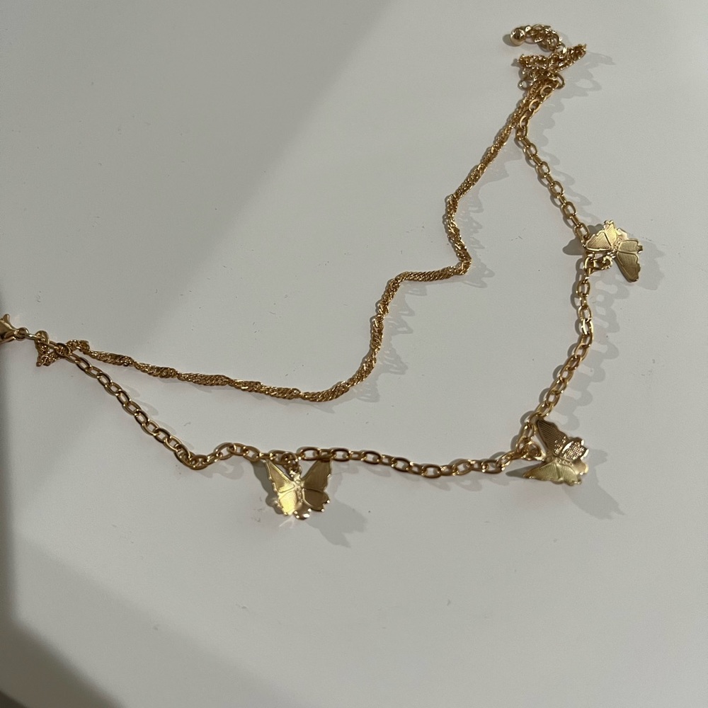 Butterfly anklet